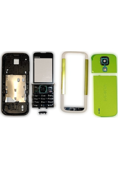 Nokia N5000 Kasa Kapak Tuş Takımı N5000 Uyumlu Yeşil Renk Orta Ka