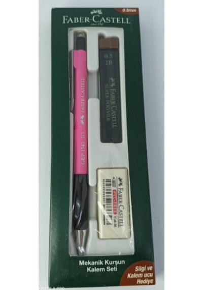 Faber Grip 1345 Pembe 0.5mm Kalem-silgi-uç Pembe