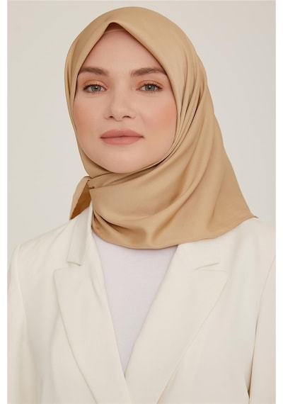 Armine Düz Twill Eşarp - Bej 777 - Bej 777