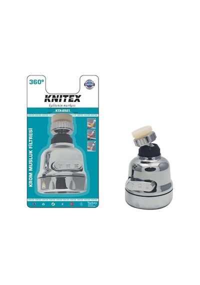 Knitex Tasarruflu Krom Musluk Filtresi - 6 Adet Tarı Gümüş