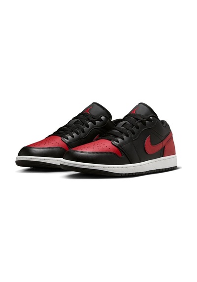 Nike Air Jordan 1 Low Leather Sneaker Hakiki Deri Unisex Günlük Spor Ayakkabı Siyah-kırmızı Siyah - Kırmızı Nike Air Jordan 1 Low Leather Sneaker Hakiki Deri Unisex Günlük Spor Ayakkabı Siyah-kırmızı Siyah - Kırmızı