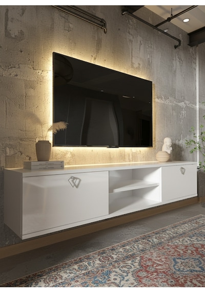 Resital Tv Ünitesi S1835-1 Beyaz Beyaz