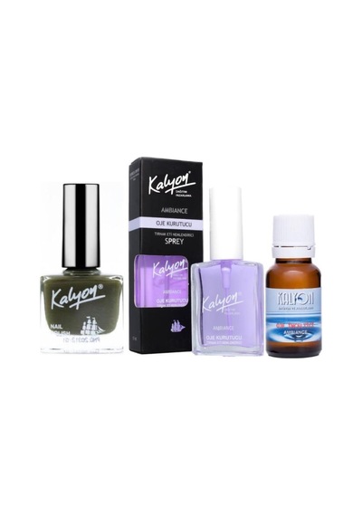Kalyon Oje 312 + Oje Kurutucu Sprey 17 ML + Oje Çözücü
