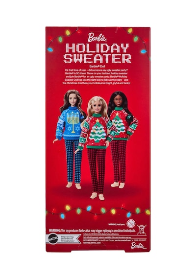 Barbie Holiday Sweater Yılbaşı Bebeği Jml09