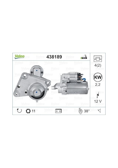 Valeo 438189 Marş Motoru 206 207 307 407 / C2 C3 C4