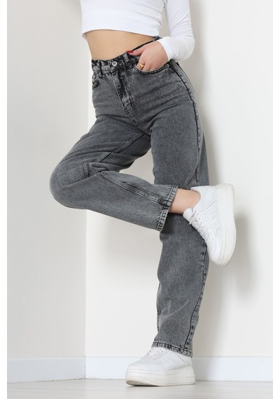 Modi Baggy Kot Pantolon Gray - 31536.2088. Altın - Siyah