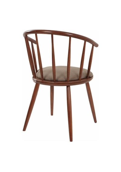 Bamboo Ahşap Mutfak Sandalyesi Ceviz