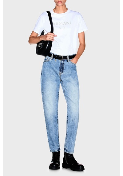 Armani Exchange %100 Pamuk Rahat Kalıp Yüksek Bel Jeans Kadın Kot Pantolon Xw000073 Af21360 Mb003 Açık Mavi Armani Exchange %100 Pamuk Rahat Kalıp Yüksek Bel Jeans Kadın Kot Pantolon Xw000073 Af21360 Mb003 Açık Mavi