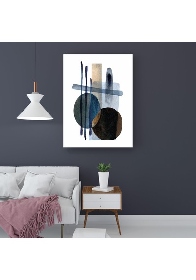 Toprak Çemberi Modern Bohem Kanvas Tablo Nv00287