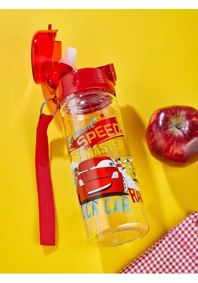 Speed Cars Suluk 500 Ml - Çocuk Suluk, Matara, Pipetli Suluk, Askılı Suluk Arabalar Matara