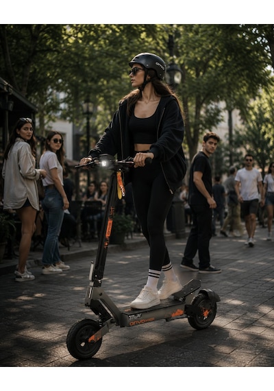 Onvo Mx-02 1600 W Elektrikli Scooter Kasklı Siyah