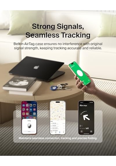 İle Kılıf Secure Holder Air Tag Için Kılıf Çizilmeye Karşı Korumalı Aksesuar 2'li Paket Diğer