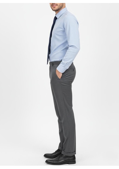 Presto Erkek Slimfit Armürlü Pantolon Füme 3194-090 Füme