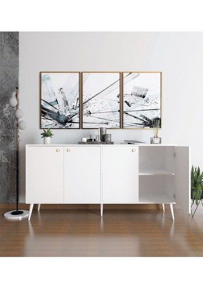 Floradesign Sarissa Konsol / Konsol / Çok Amaçlı Dolap 160 Cm Beyaz Floradesign Sarissa Konsol / Konsol / Çok Amaçlı Dolap 160 Cm Beyaz