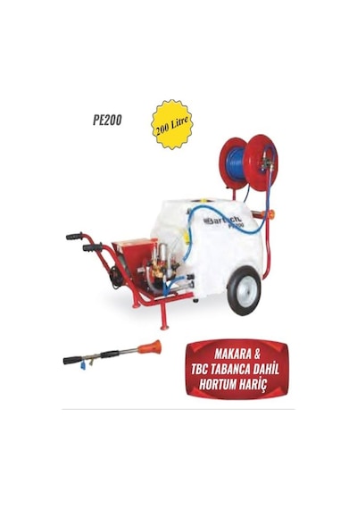 Pe200 Bartech Elektrikli Pülverizatör 22lik Pompalı Model