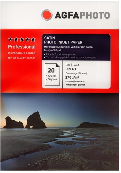 Agfa Photo Satin Mat A3 270 G/M² Fotoğraf Kağıdı 20 Yaprak