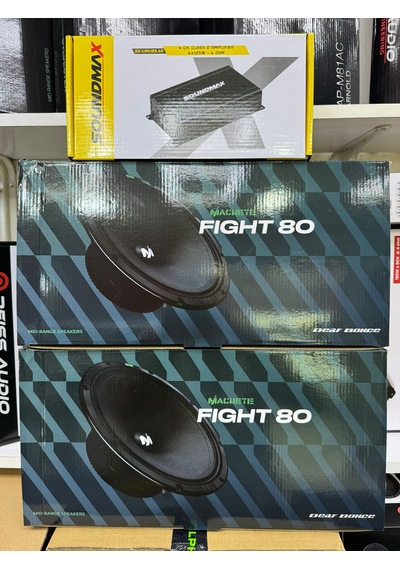Machete Fıght -80 20cm İki Takım Midrange 260w Sx-lm4125.4 4x125rms