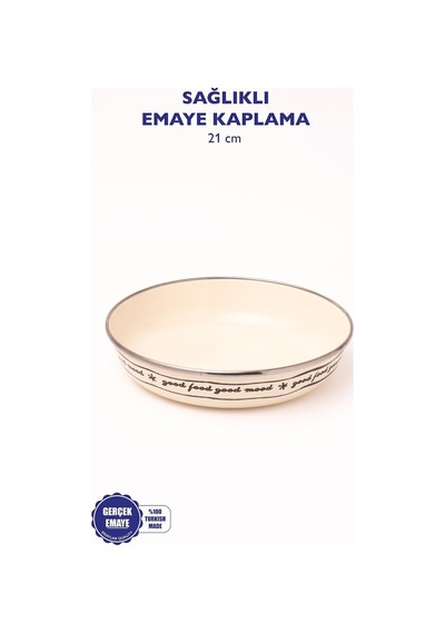 Mood Emaye Bowl Tabağı - Bowl Kase - Salata Kasesi - Sunum Kasesi Çok renkli