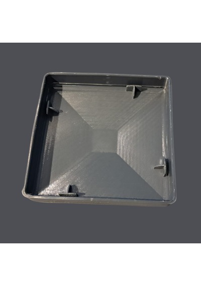 10 Adet 9x9 Cm Antrasit Gri Plastik Direk Üst Kapağı Dayanıklı Ve Şık Çözüm