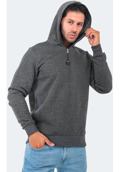 Slazenger BAHA IN Erkek Sweatshirt Antrasit