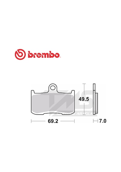 BREMBO SİNTERLİ FREN BALATASI 07KA23SA TRIUMPH DAYTONA 675 2006-2