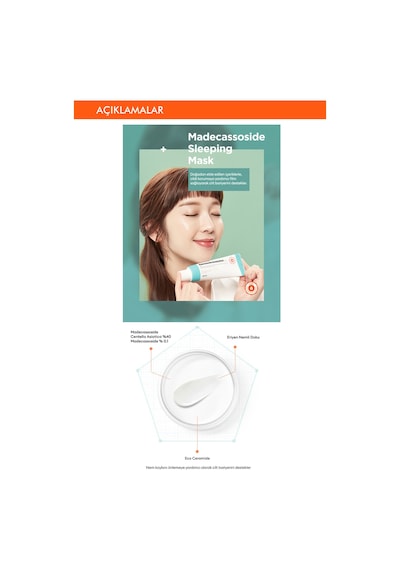 Missha Hassas Ciltler İçin Nemlendirici Uyku Maskesi 80ml MISSHA APIEU Madecassoside Mask