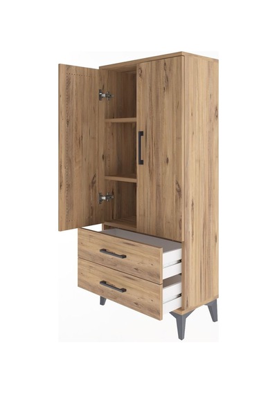 Arges Dolap 3 Raflı 2 Çekmeceli 2 Kapaklı 60x30x134 Çam-çam Çam Arges Dolap 3 Raflı 2 Çekmeceli 2 Kapaklı 60x30x134 Çam-çam Çam