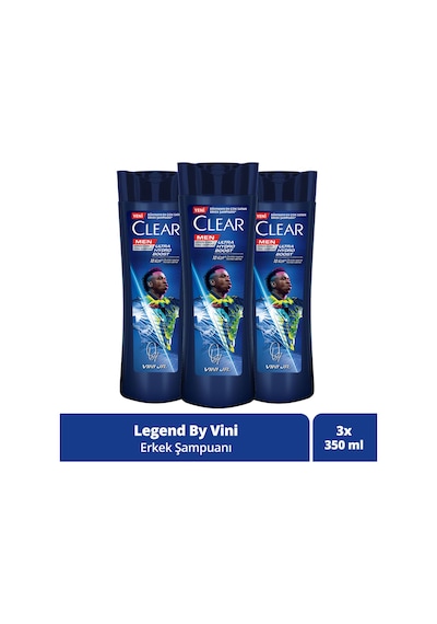 Men Kepeğe Karşı Etkili Şampuan Vinícius Júnior 350 Ml X3