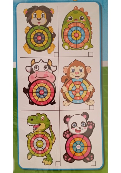 Keçe Dart Oyunu Topları Fırlat Hedefi Vur 1