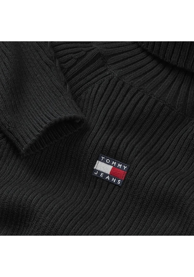 Tommy Hilfiger Tjw Mockneck Badge S, Bds Siyah Kadın Elbise-etek