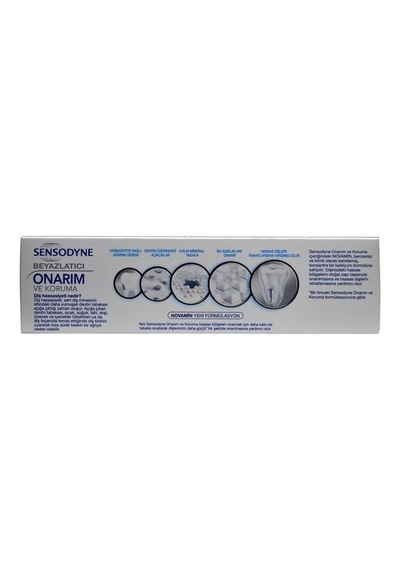 Sensodyne Diş Macunu 75 Ml Beyazlatıcı, Onarım Ve Koruma 12'li Paket