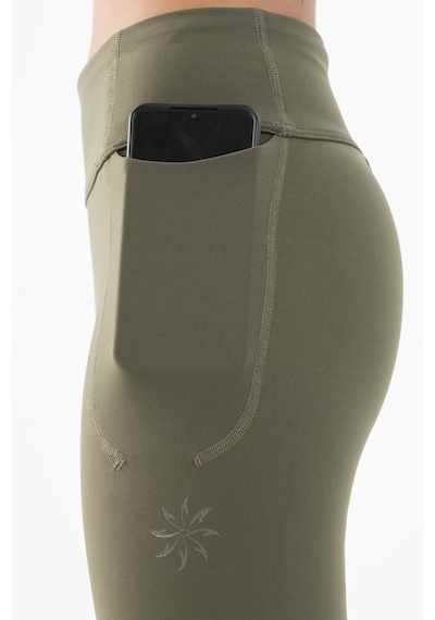 Maraton Active Slimfit Kadın Fitness Haki Tayt 22266-haki