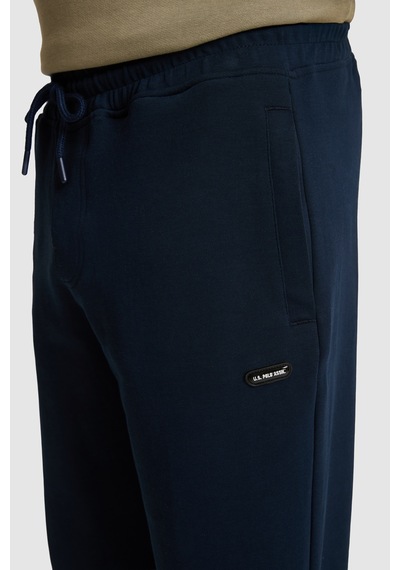 U.S. Polo Assn. Erkek Lacivert Slim Fit Paçası Lastikli Eşofman Altı 50329444-vr033
