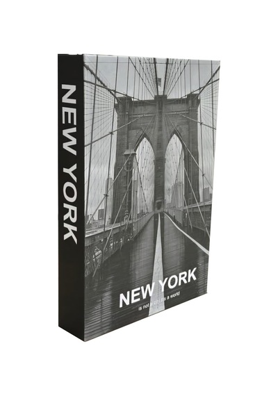 2025-701 New York Brıdge Dekoratif Kitap Kutusu