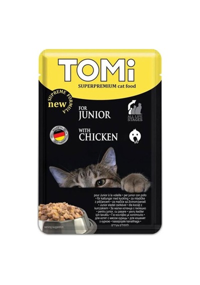 Tomi Yavru Kedi Yaş Maması Kümes Hayvanlı 100 G