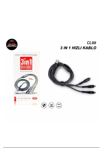 Subzero Cl99 3ın1 Sarj Kablosu 66w Salıse Gosterır