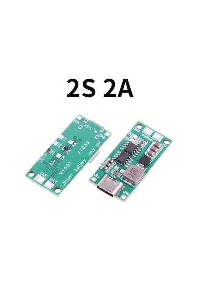 Sunshine022 2s 2a 18650 Lityum Pil 3s 4s Type-c 8.4v 12.6v 16.8v Step-up Şarj Cihazı