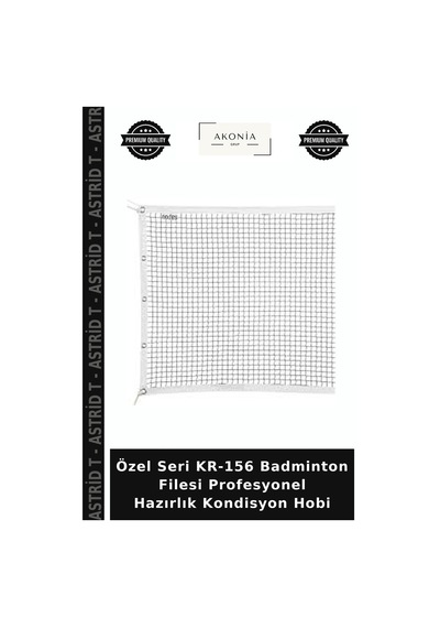 Özel Seri Kr-156 Badminton Filesi Profesyonel Hazırlık Kondisyon Hobi