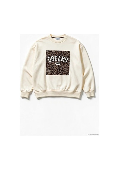 Quzu 27kswt03084 Ekru Sweatshirt