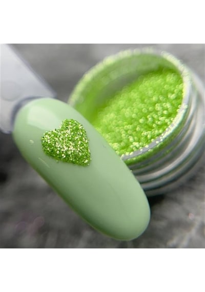 Glitter Tozu Melanj Ml6 5 Gr Fıstık Yeşili Nail Art Simi Yeşil