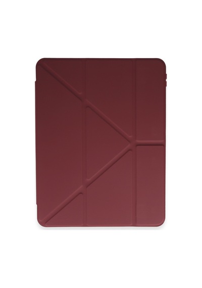 Pad 9 Kılıf Kalemlikli Mars Tablet Kılıfı - Mürdüm Arka Kapak