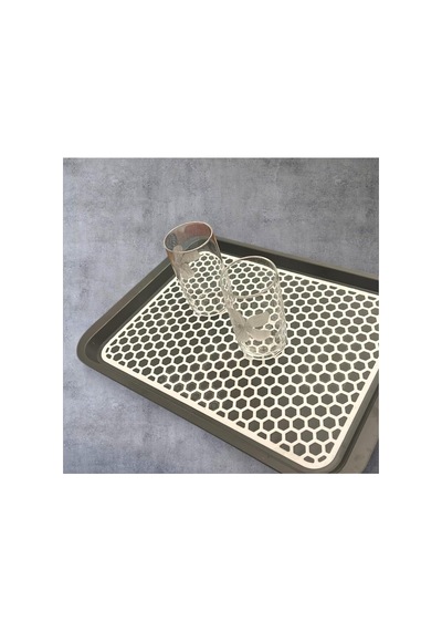 Tepsi, Kaydırmaz Dikdörtgen Tepsi Orta Boy 26 X 35 Cm Çok Renkli