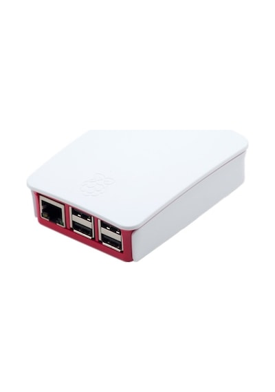 Robotistan-Raspberry Pi B+/2/3 Muhafaza Kutusu - Beyaz, Kırmızı