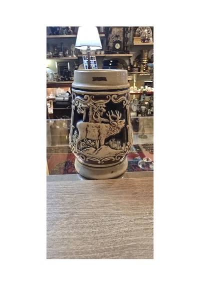 Vintage Alman Tarzı Seramik Bira Kupası