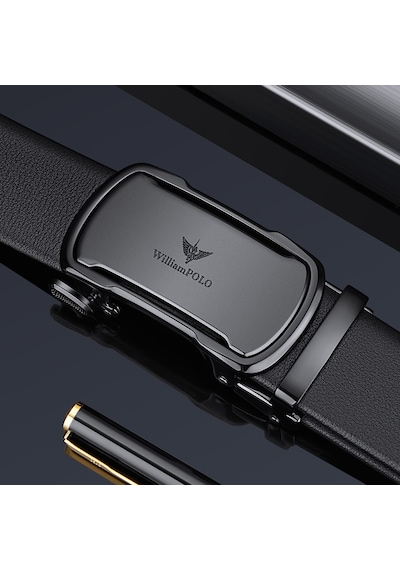 Williampolo Business Hakiki Deri Metal Toka Erkek Kemer Siyah