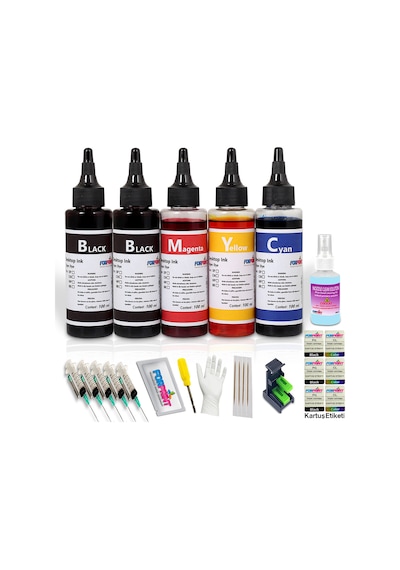 Canon Pg 545, Cl 546 Kartuş Uyumlu Forprint Dolum Seti 5x100ml
