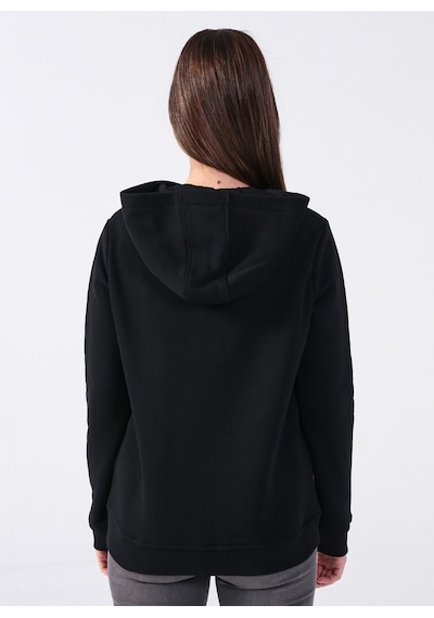 U.s. Polo Assn. Kapüşon Yaka Baskılı Siyah Kadın Sweatshirt Gızmo-sk022 Siyah