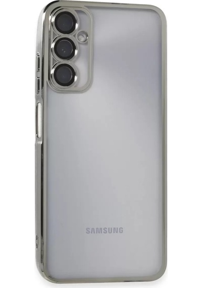 Newface Samsung Galaxy A05s Kılıf Razer Lensli Silikon - Gümüş