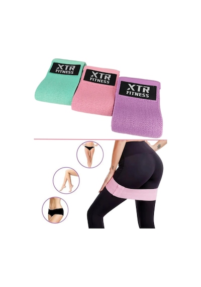 Xtr Fitness Loop Direnç Bandı Egzersiz Pilates Squat Lastiği 3'lü