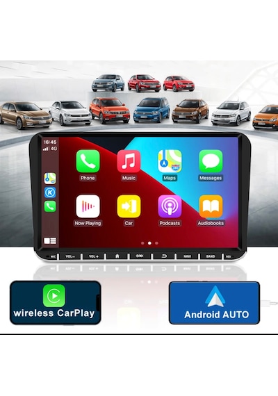 Vw 9'' İnch 4/64gb Volkswagen-seat-skoda Andriod Car Playli Oto M